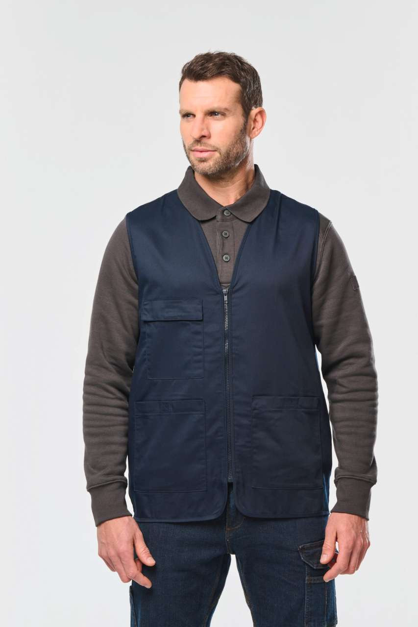 UNISEX POLYCOTTON MULTI-POCKET VEST