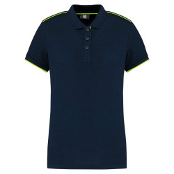 LADIES' SHORT-SLEEVED CONTRASTING DAYTODAY POLO SHIRT