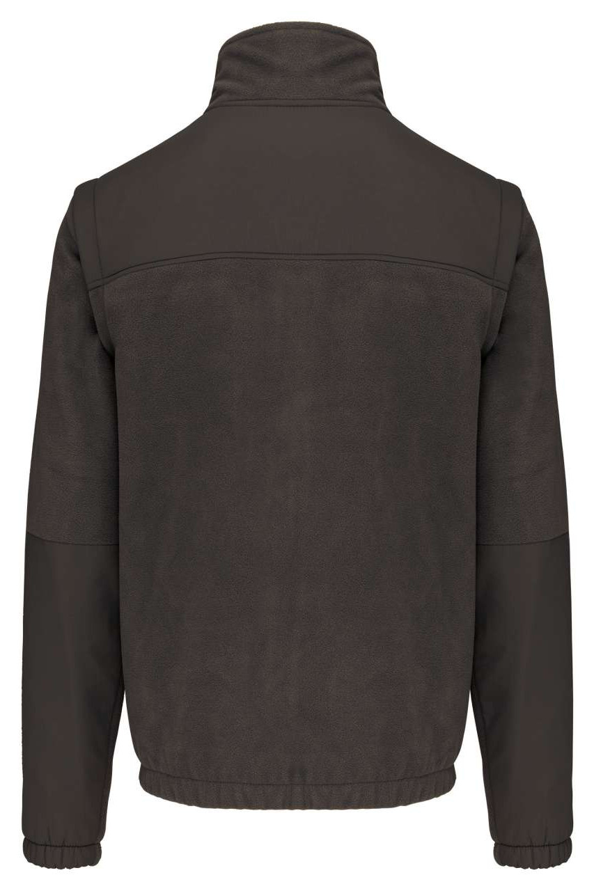 FLEECE JACKET WITH REMOVABLE SLEEVES