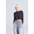 WOMEN'S L/S CROPPED T