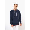 UNISEX CONTRAST PATTERNED HOODED SWEATSHIRT