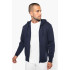 MEN'S ECO-FRIENDLY HOODED SWEATSHIRT WITH ZIP FASTENING
