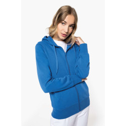 LADIES' ECO-FRIENDLY ZIPPED HOODED SWEATSHIRT