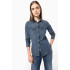 LADIES' LONG-SLEEVED DENIM SHIRT