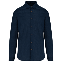 MEN'S LONG SLEEVE LINEN AND COTTON SHIRT