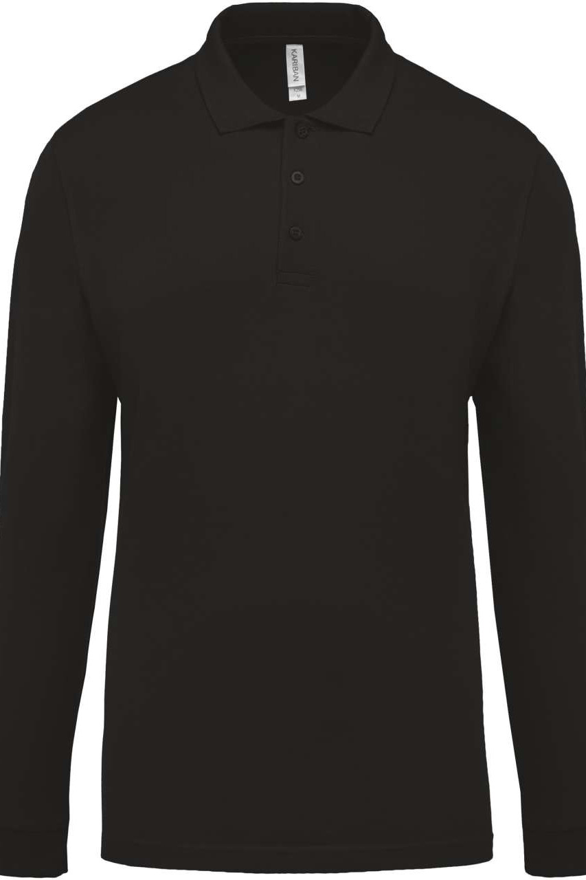 MEN'S LONG-SLEEVED PIQUÉ POLO SHIRT