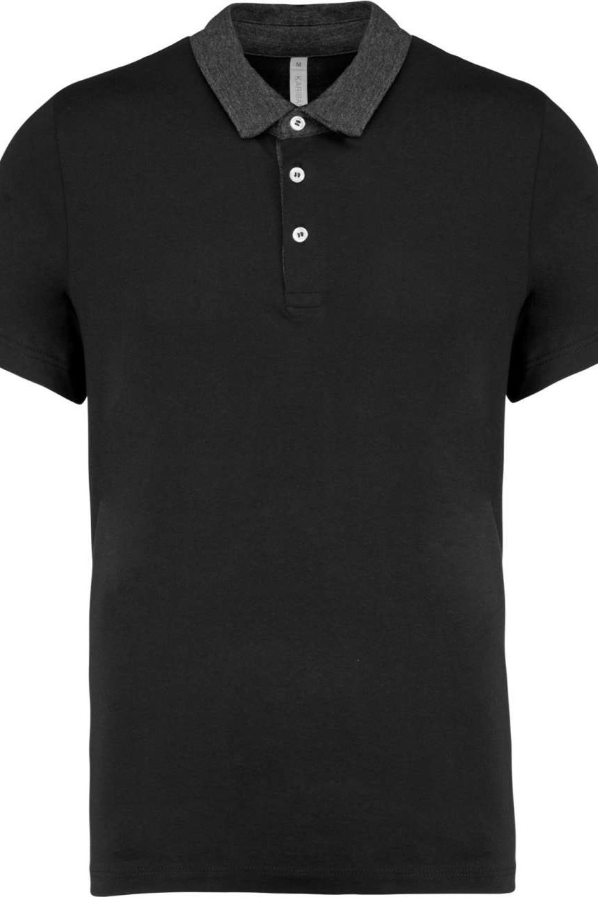 MEN'S TWO-TONE JERSEY POLO SHIRT