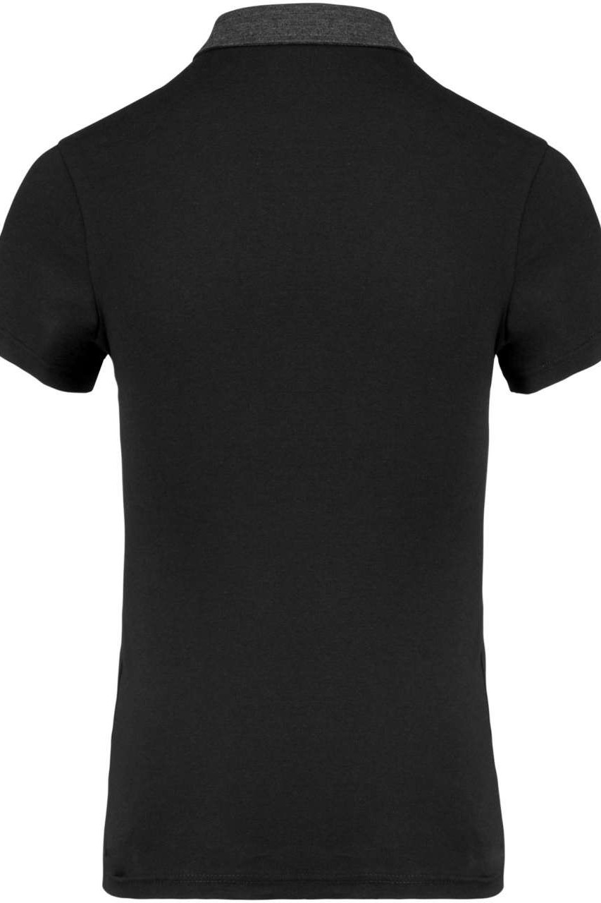 LADIES' TWO-TONE JERSEY POLO SHIRT