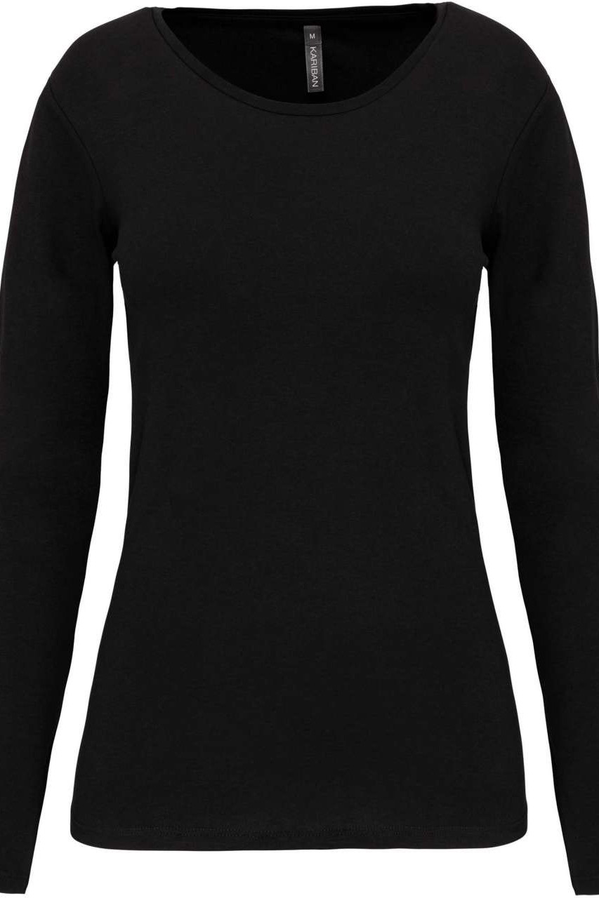 LADIES LONG-SLEEVED CREW NECK T-SHIRT