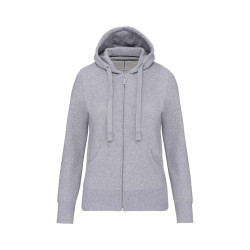 LADIES' FULL ZIP HOODED SWEATSHIRT