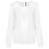 LADIES' LONG-SLEEVED CREPE BLOUSE