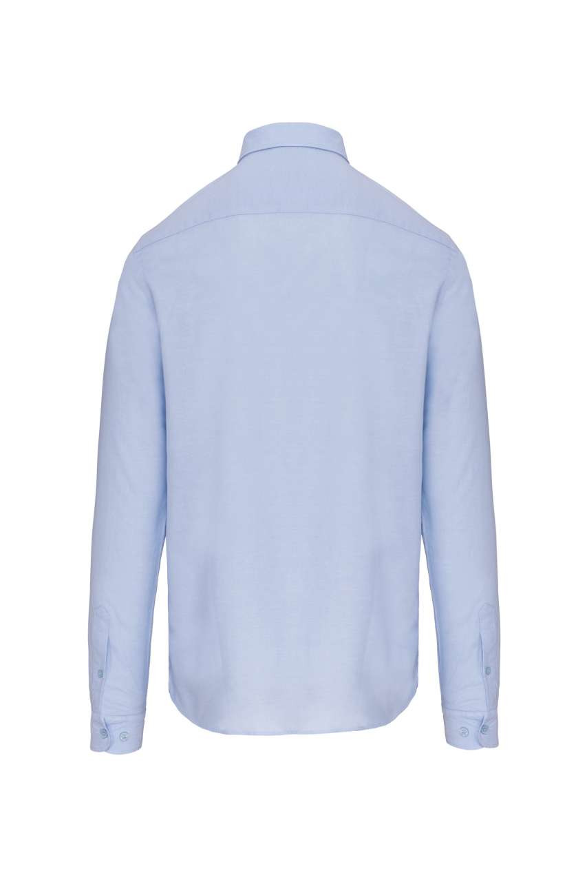 LONG-SLEEVED WASHED OXFORD COTTON SHIRT