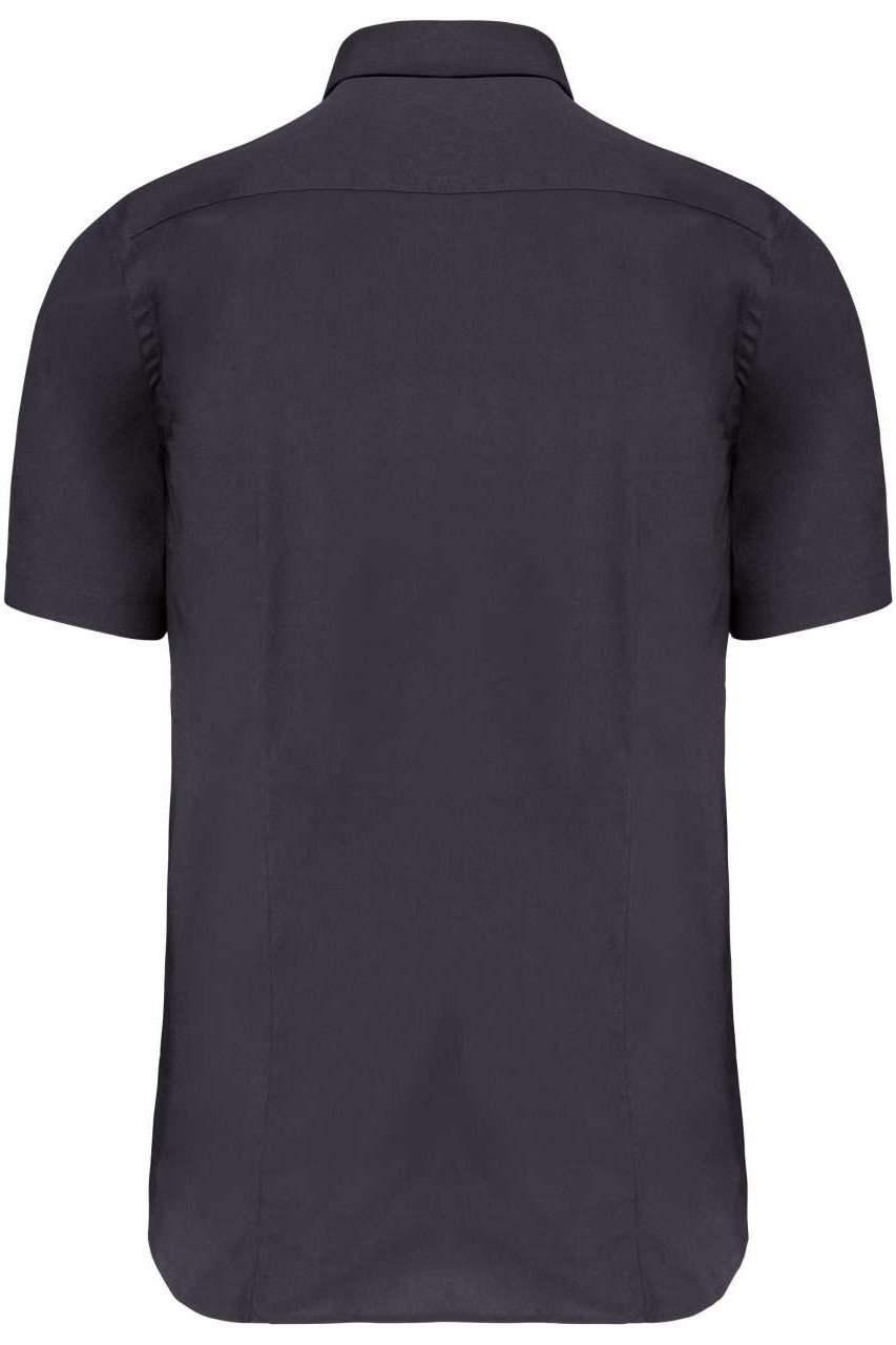 SHORT-SLEEVED COTTON/ELASTANE SHIRT