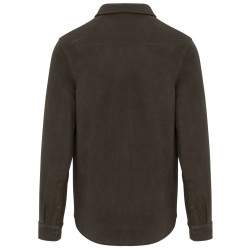 SHERPA-LINED FLEECE OVERSHIRT