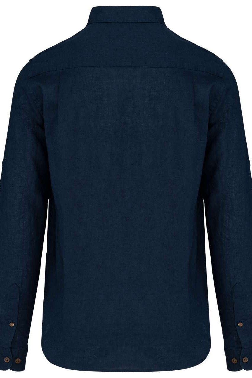 MEN'S LONG SLEEVE LINEN AND COTTON SHIRT