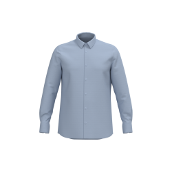 MEN LONG-SLEEVED EASY CARE SHIRT WITHOUT POCKET