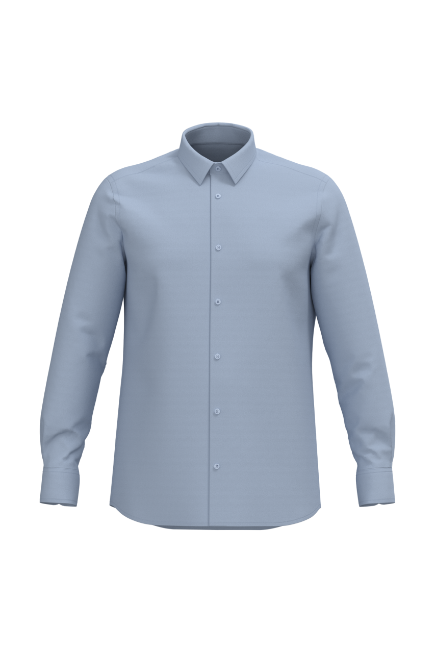 MEN LONG-SLEEVED EASY CARE SHIRT WITHOUT POCKET