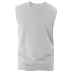 MEN'S SLEEVELESS V-NECK JUMPER