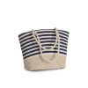 JUTE CANVAS DUFFEL SHOPPING BAG