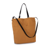 HANDBAG WITH LEATHER SHOULDER STRAP