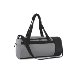 TUBULAR SPORTS BAG WITH SEPARATE SHOE COMPARTMENT