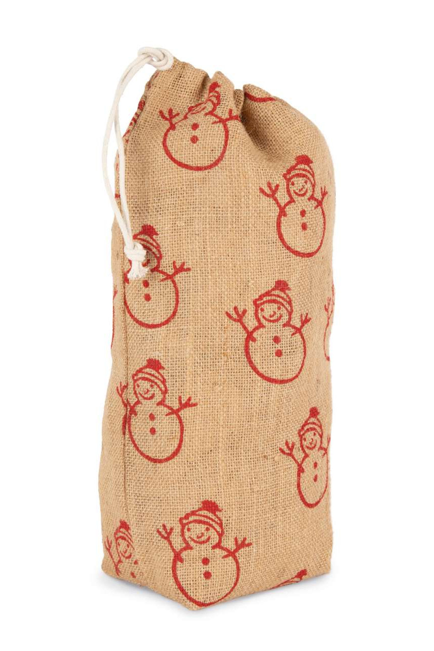 BOTTLE CARRIER WITH CHRISTMAS PATTERNS