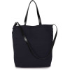 HANDBAG WITH LEATHER SHOULDER STRAP