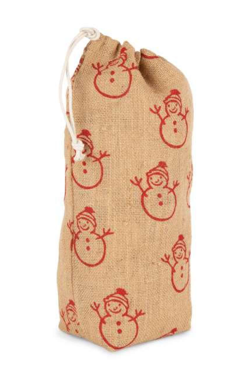 BOTTLE CARRIER WITH CHRISTMAS PATTERNS