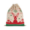 DRAWSTRING BAG WITH CHRISTMAS PATTERNS