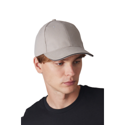 CAP WITH CONTRASTING SANDWICH PEAK - 6 PANELS