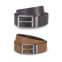 RAW EDGE LEATHER BELT - 35MM