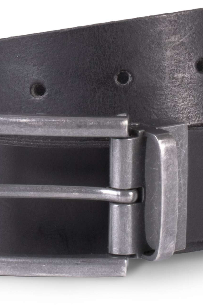 RAW EDGE LEATHER BELT - 35MM