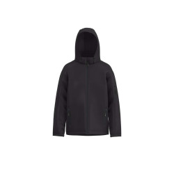 MEN’S 3-LAYER DETACHABLE HOODED SOFTSHELL JACKET