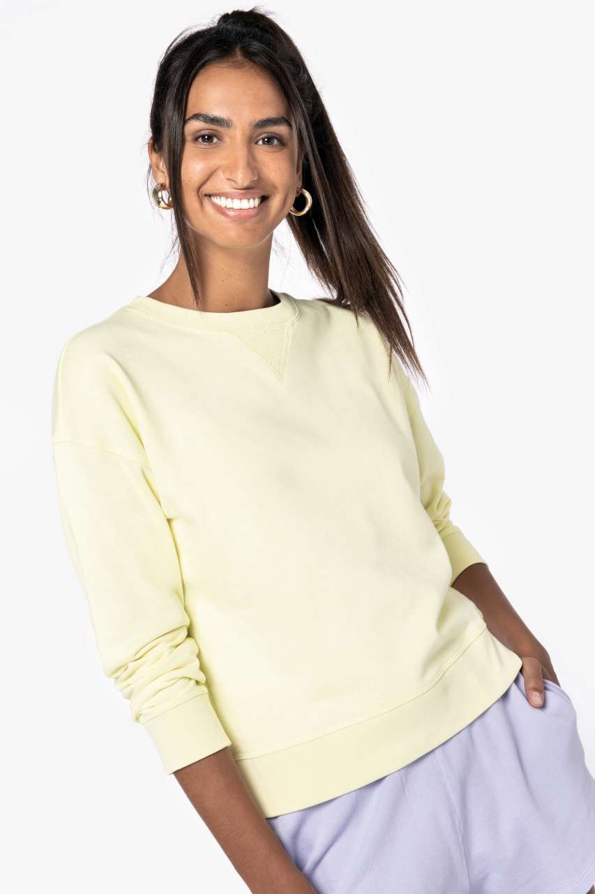 ECO-FRIENDLY LADIES’ DROP-SHOULDER SWEATSHIRT