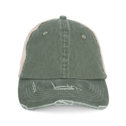 ECO-FRIENDLY UNISEX RIPPED EFFECT TRUCKER CAP