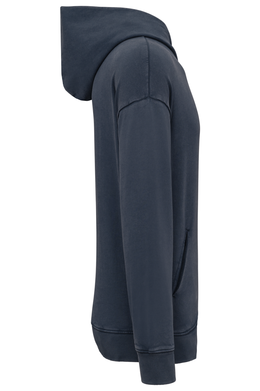 UNISEX WASHED EFFECT OVERSIZE HOODED SWEATSHIRT