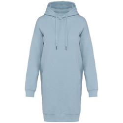 LADIES' ECO-FRIENDLY HOODED SWEATSHIRT DRESS