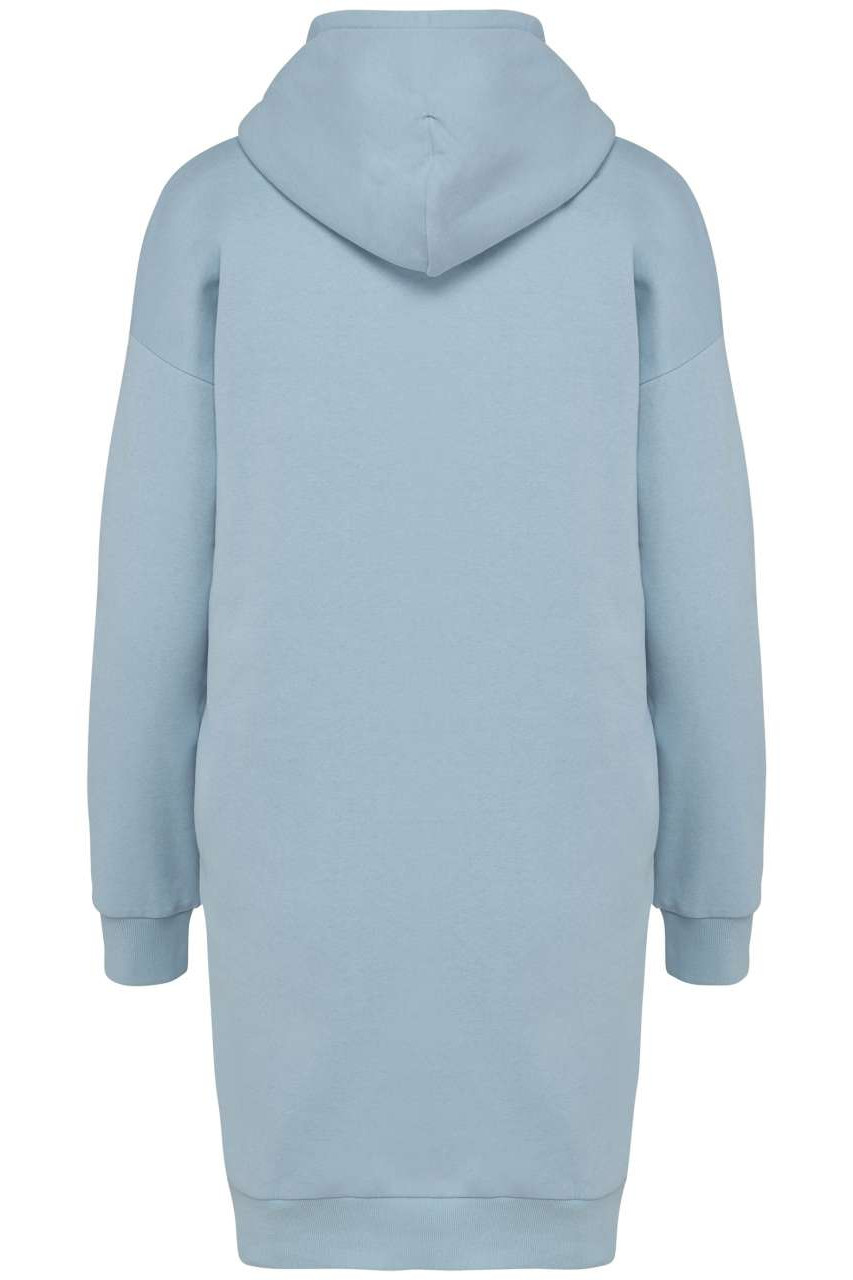 LADIES' ECO-FRIENDLY HOODED SWEATSHIRT DRESS