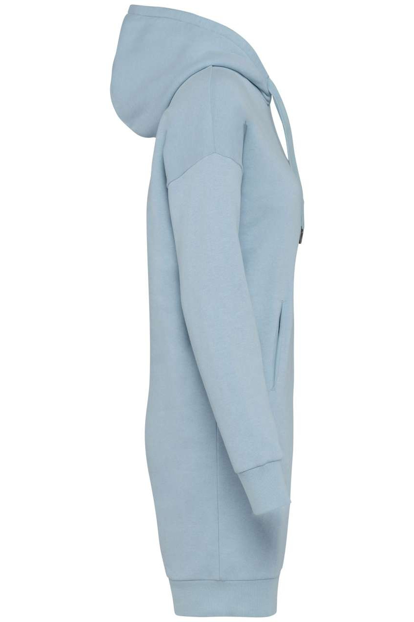 LADIES' ECO-FRIENDLY HOODED SWEATSHIRT DRESS