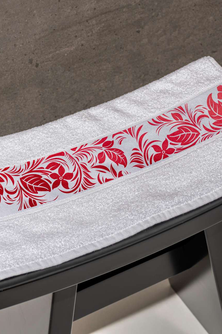 OLIMA TOWEL WITH SUBLIMATION BORDURE