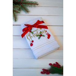 OLIMA CHRISTMAS TOWEL - MERRY CHRISTMAS ORNAMENTS