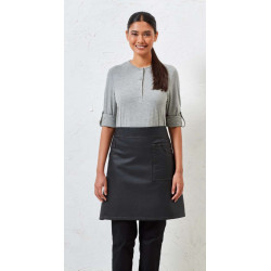 'DIVISION' WAXED LOOK DENIM WAIST APRON