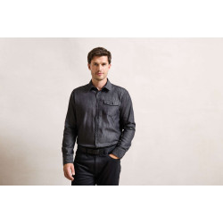 MEN’S JEANS STITCH DENIM SHIRT