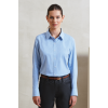 WOMEN'S LONG SLEEVE GINGHAM MICROCHECK SHIRT