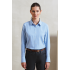 WOMEN'S LONG SLEEVE GINGHAM MICROCHECK SHIRT
