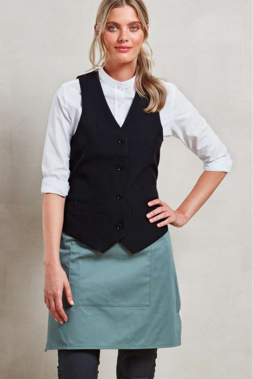 WOMEN'S LINED POLYESTER WAISTCOAT