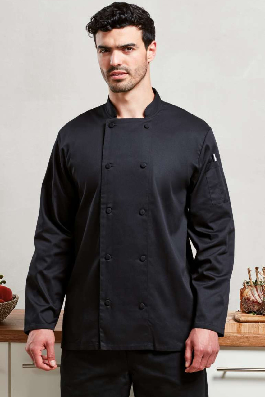CHEF'S LONG SLEEVE COOLCHECKER® JACKET WITH MESH BACK PANEL