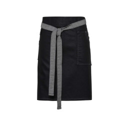 'DIVISION' WAXED LOOK DENIM WAIST APRON