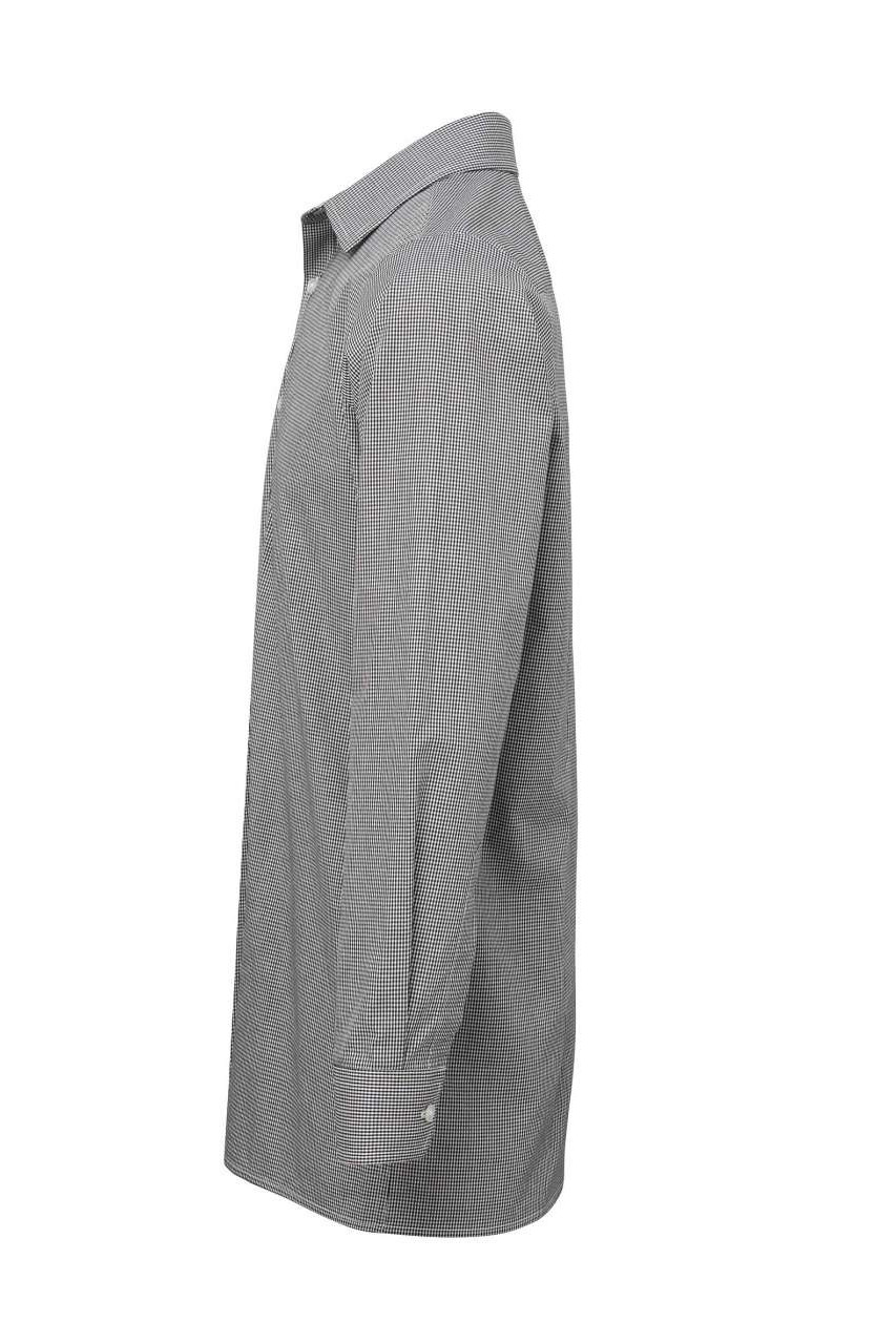 MEN'S LONG SLEEVE GINGHAM COTTON MICROCHECK SHIRT
