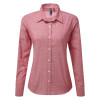 WOMEN'S COTTON SLUB CHAMBRAY LONG SLEEVE SHIRT